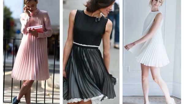 Плиссированное платье: поговорим о модных складках