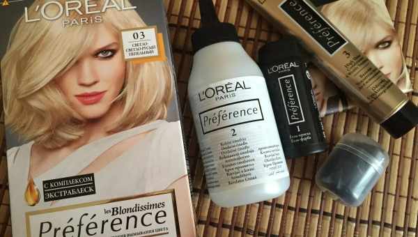 Краски для волос L’Oreal Preference: палитра цветов и инструкция по применению