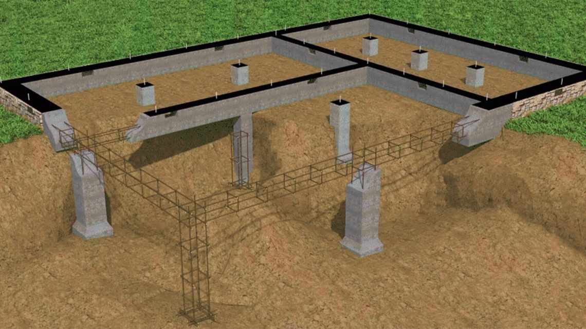 Свайно-ленточный фундамент: преимущества и недостатки, рекомендации по строительству