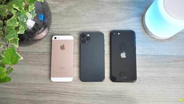 Сравнение размеров iPhone 12 mini с iPhone 5s, iPhone 6 и iPhone 12