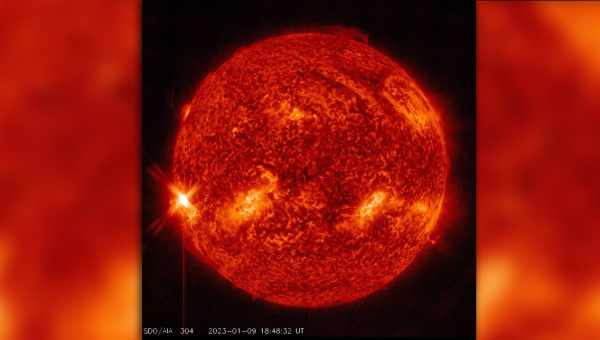 На Солнце произошла очень длинная вспышка