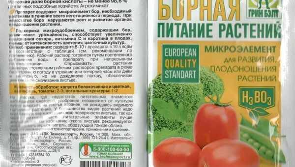 Опрыскивание и правила подкормки огурцов борной кислотой, применение в огороде