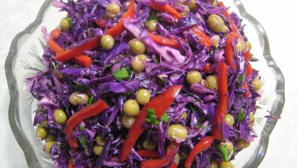 Рецепт салату з червонокочанної капусти